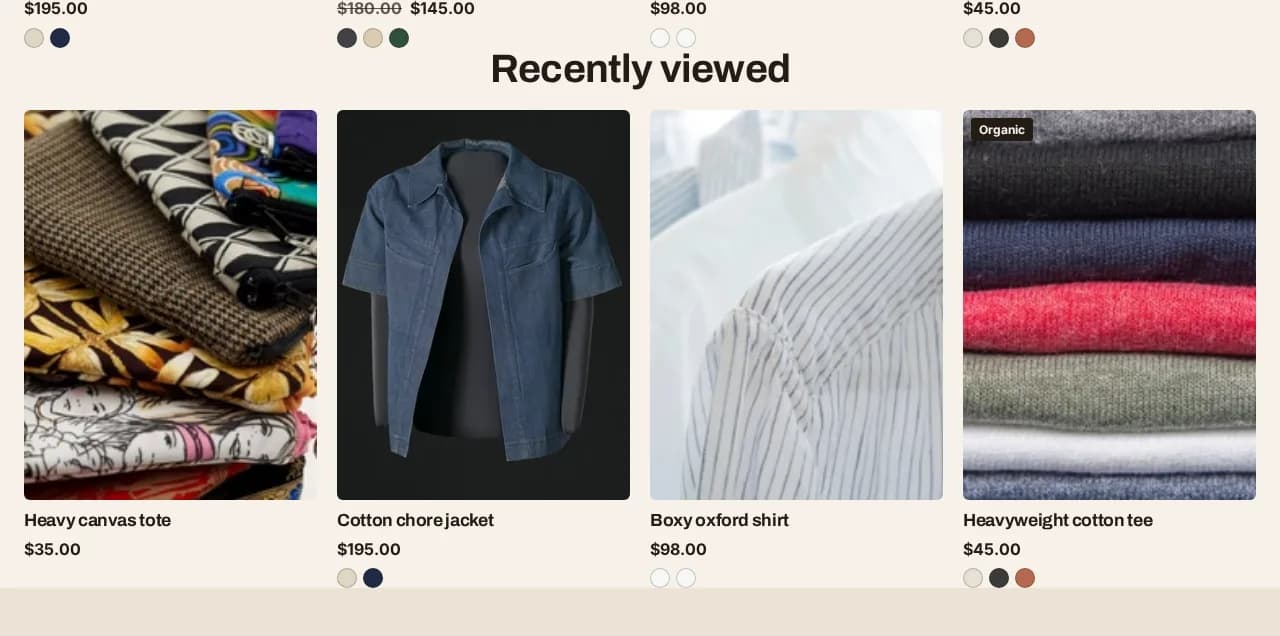 recently viewed