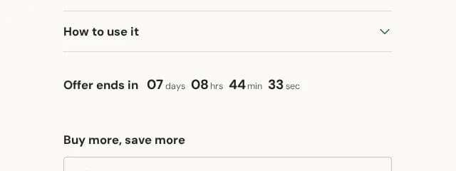 product countdown
