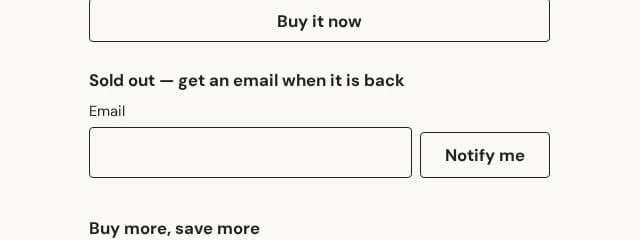 product notify me