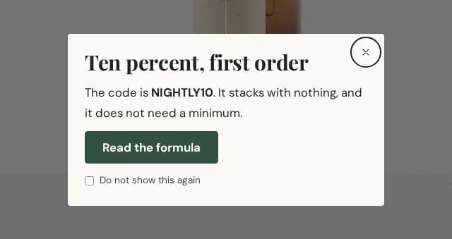 promo popup