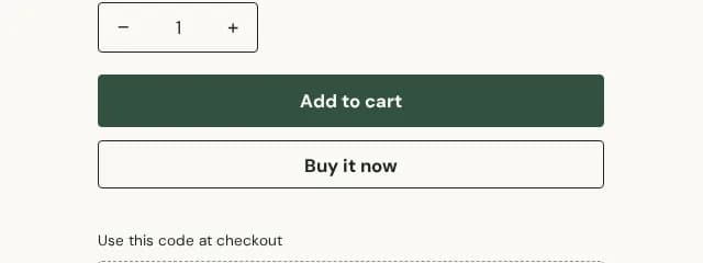 The Pro buy row with its quantity stepper and add-to-cart button, the control the sticky bar mirrors